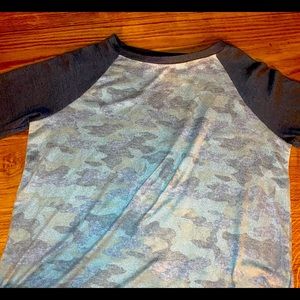 Camo long sleeve shirt